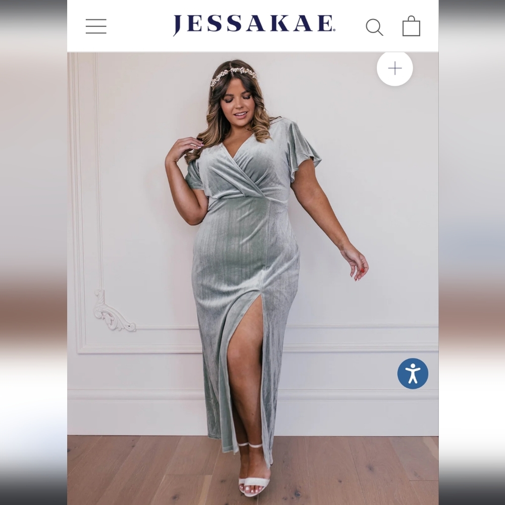 JessaKae 1X Everly Dress in Sage